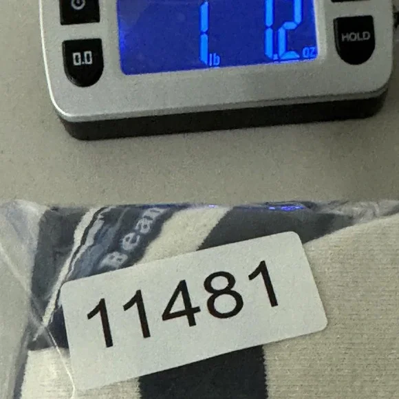 L.L.Bean Rugby Polo Shirt Mens Large Blue Stripe Long Sleeve Cotton Casual - Picture 8 of 8